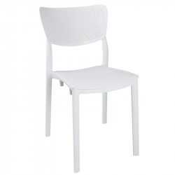 Τραπεζαρία Groovy-Ignite pakoworld σετ 3τεμ PP λευκό 80x80x74,5εκ. (80x80x74,5εκ)