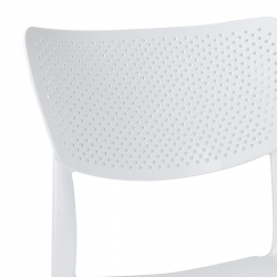 Τραπεζαρία Groovy-Ignite pakoworld σετ 3τεμ PP λευκό 80x80x74,5εκ. (80x80x74,5εκ)