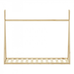 Παιδικό κρεβάτι Lilly τ.Montessori  pakoworld ξύλο πεύκου σε φυσική απόχρωση 90x190εκ