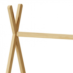 Παιδικό κρεβάτι Lilly τ.Montessori  pakoworld ξύλο πεύκου σε φυσική απόχρωση 90x190εκ