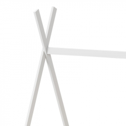 Παιδικό κρεβάτι Lalitto τ.Montessori με 2 συρτάρια pakoworld ξύλο πεύκου σε λευκή απόχρωση 90x190εκ