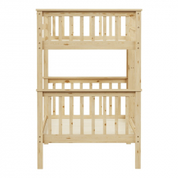 Παιδικό κρεβάτι κουκέτα Nani pakoworld ξύλο πεύκου σε φυσική απόχρωση 90x190εκ