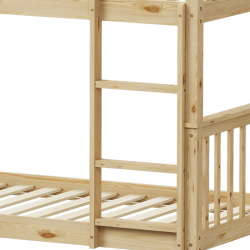 Παιδικό κρεβάτι κουκέτα Nani pakoworld ξύλο πεύκου σε φυσική απόχρωση 90x190εκ