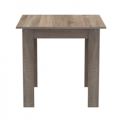 Τραπέζι Manka I pakoworld σε sonoma truffle απόχρωση 80x80x77εκ