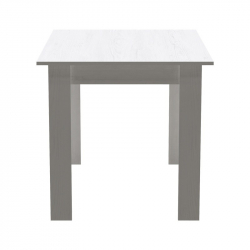 Τραπέζι Manka pakoworld σε λευκή απόχρωση 110x80x77εκ