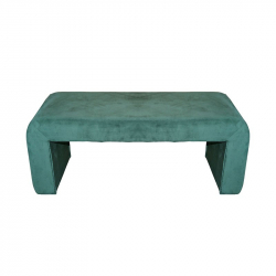 Σκαμπό Gagga Inart βελούδο ύφασμα σε πράσινη απόχρωση 110x40x45εκ