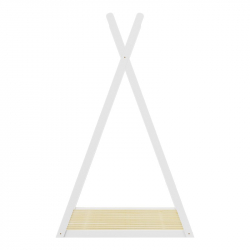 Παιδικό κρεβάτι Lilly τ.Montessori pakoworld ξύλο πεύκου σε λευκή απόχρωση 90x190εκ