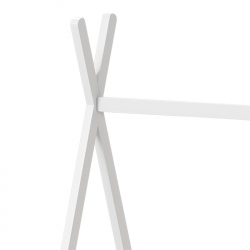 Παιδικό κρεβάτι Lilly τ.Montessori pakoworld ξύλο πεύκου σε λευκή απόχρωση 90x190εκ