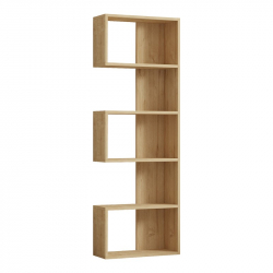 Βιβλιοθήκη Cascade pakoworld σε oak απόχρωση 51.8x22x150εκ