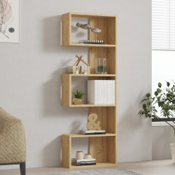 Βιβλιοθήκη Cascade pakoworld σε oak απόχρωση 51.8x22x150εκ