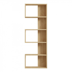 Βιβλιοθήκη Cascade pakoworld σε oak απόχρωση 51.8x22x150εκ