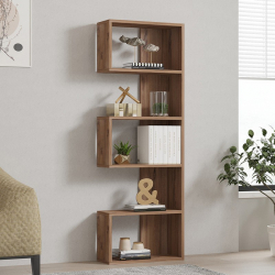 Βιβλιοθήκη Cascade pakoworld σε sonoma  απόχρωση 51.8x22x150εκ