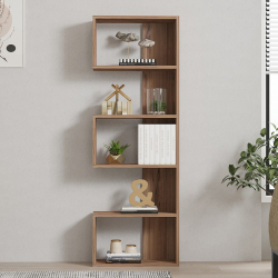 Βιβλιοθήκη Cascade pakoworld σε sonoma  απόχρωση 51.8x22x150εκ