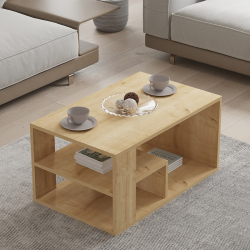 Τραπέζι σαλονιού Sobu pakoworld σε oak απόχρωση 80x50x40εκ