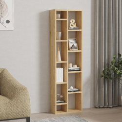 Βιβλιοθήκη Minicu pakoworld σε oak απόχρωση  44,4x19,6x150εκ