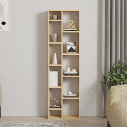 Βιβλιοθήκη Minicu pakoworld σε oak απόχρωση  44,4x19,6x150εκ