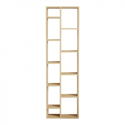 Βιβλιοθήκη Minicu pakoworld σε oak απόχρωση  44,4x19,6x150εκ