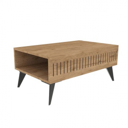 Τραπέζι Marla pakoworld σε oak απόχρωση 90x56x40εκ