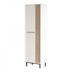 Παπουτσοθήκη Scarpiera 9θέσεων pakoworld σε φυσική-λευκή απόχρωση 57.2x35.5x185.6εκ