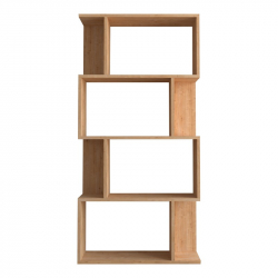 Βιβλιοθήκη Kadu pakoworld σε oak απόχρωση  72x22x147εκ