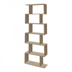 Βιβλιοθήκη Sezen pakoworld σε oak απόχρωση 70x24x191.5εκ