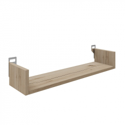 Ραφιέρα τοίχου Derva pakoworld σε oak απόχρωση 60x15x10cm (60x15x10εκ)