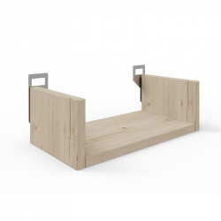 Ραφιέρα τοίχου Derva pakoworld σε oak απόχρωση 30x15x10cm (30x15x10εκ)