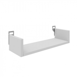 Ραφιέρα τοίχου Derva pakoworld σε λευκή απόχρωση 45x15x10cm (45x15x10εκ)