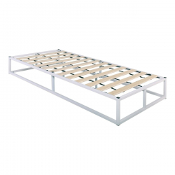 ΥΠΟΣΤΡΩΜΑ ΜΕΤΑΛΛΙΚΟ ΑΣΠΡΟ 200x90x24 (Στρώμα 90x200)cm