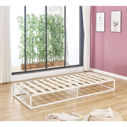 ΥΠΟΣΤΡΩΜΑ ΜΕΤΑΛΛΙΚΟ ΑΣΠΡΟ 200x90x24 (Στρώμα 90x200)cm