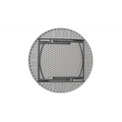 Comfort Τραπέζι μονοκόμματο catering-συνεδρίου λευκό στρόγγυλο Φ152x74cm