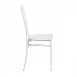 ILONA-W PP Καρέκλα Εστίασης - Catering Στοιβαζόμενη PP Άσπρο  39x47x89cm
