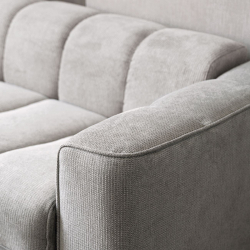 NORRIS Καναπές - Κρεβάτι 3Θέσιος, Ύφασμα Water Repellent Ανοιχτό Γκρι  209x99x70 Κρεβάτι:140x190cm