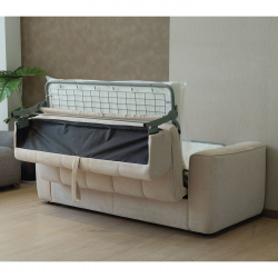 NORRIS Καναπές - Κρεβάτι 3Θέσιος, Ύφασμα Water Repellent Μπεζ  209x99x70 Κρεβάτι:140x190cm