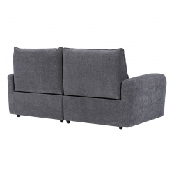 DALLAS Relax Καναπές 3-θέσιος Σαλονιού - Καθιστικού, Ύφασμα Γκρι  205x95x98cm
