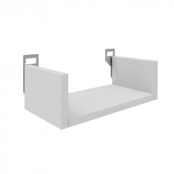 Ραφιέρα τοίχου Derva pakoworld σε λευκή απόχρωση 30x15x10cm (30x15x10εκ)