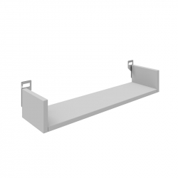 Ραφιέρα τοίχου Derva pakoworld σε λευκή απόχρωση 60x15x10cm (60x15x10εκ)