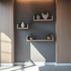 Ραφιέρα τοίχου Derva pakoworld σε oak απόχρωση 45x15x10cm (45x15x10εκ)
