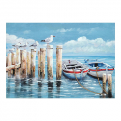 Πίνακας σε καμβά Port Inart 100x3x70εκ