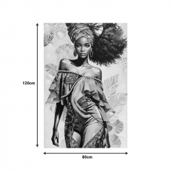 Πίνακας σε καμβά Georgina I Inart 80x3x120εκ