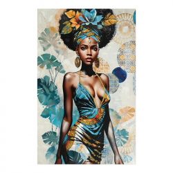 Πίνακας σε καμβά Georgina Inart 80x3x120εκ