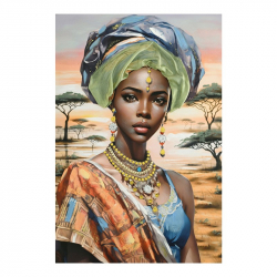 Πίνακας σε καμβά Zerbera Inart 80x3x120εκ