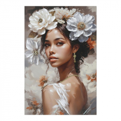 Πίνακας σε καμβά Lilibet Ι Inart 60x2.5x90εκ