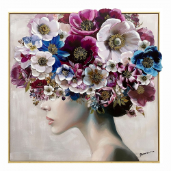 Πίνακας σε καμβά Mavare Ι Inart με πλαίσιο 100x3.5x100εκ