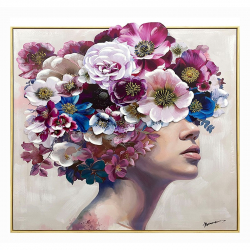 Πίνακας σε καμβά Mavare Inart με πλαίσιο 100x3.5x100εκ