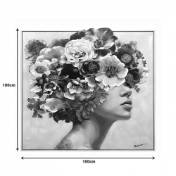 Πίνακας σε καμβά Mavare Inart με πλαίσιο 100x3.5x100εκ