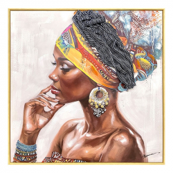 Πίνακας σε καμβά Jalo Ι Inart με πλαίσιο 80x3.5x80εκ