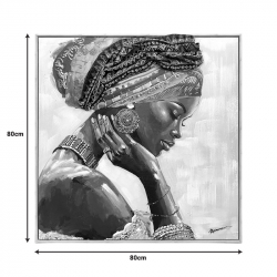 Πίνακας σε καμβά Jalo Inart με πλαίσιο 80x3.5x80εκ