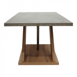 Τραπέζι σαλονιού Solange pakoworld σε γκρι-sonoma απόχρωση 110x55x47.5εκ