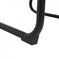 Καρέκλα επισκέπτη Vindor pakoworld ύφασμα σε κρεμ απόχρωση με μαύρο μεταλλικό πόδι 65x68.5x79.5εκ